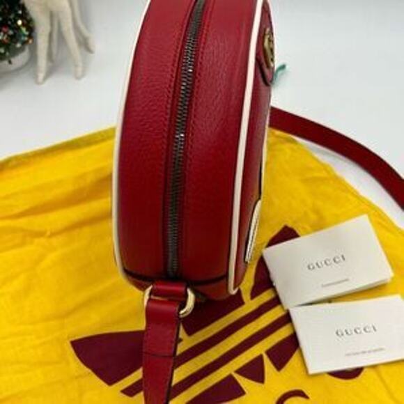 Women’s Gucci X Adidas, GG Marmont round leather shoulder bag made in Italy - Picture 8 of 11